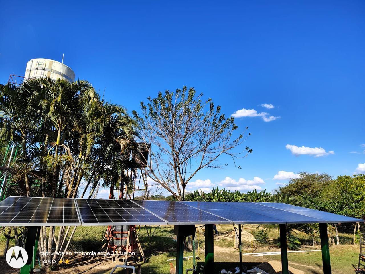Estructura solar de bombeo